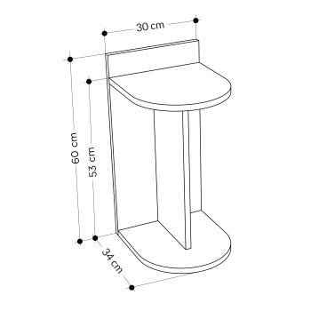 Стол приставной LEVE DOM SIDE TABLE