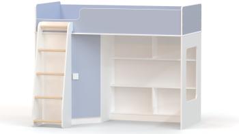 белый / голубой