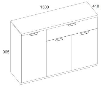 Тумба Анрэкс MODERN 3D1S