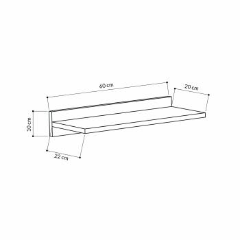Полка прямая Леве Симпл (Полка прямая LEVE SIMPLE SHELF)