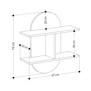 Полка фигурная LEVE AURO WALL SHELF