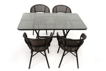 Комплект Vinotti (Стол + 4 Кресла) DS-02B
