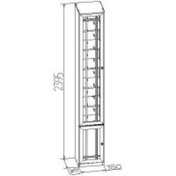 Шкаф книжный Глазов-мебель Sherlock 311 левый