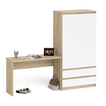 Дуб сонома/белый