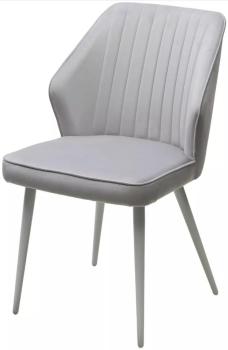 СВЕТЛО-СЕРЫЙ BM-4, велюр / белый каркас