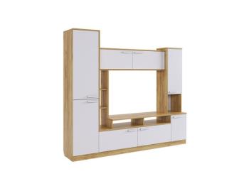 дуб крафт золотой/белое дерево