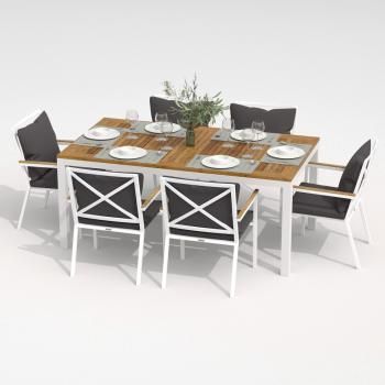 Каркас белый / стол тик 180 / ткань антрацит