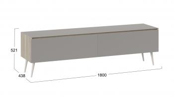 Тумба для теле-и радиоаппаратуры с опорами ТриЯ Глосс СМ-319.03.011
