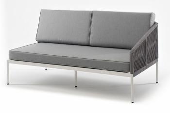 Каркас алюминий светло-серый (ral7035) шагрень, роуп серый круглый, ткань серая 017