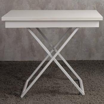 Стол-трансформер Левмар Apollo D78/S64 белый/белые опоры