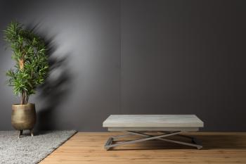 Стол трансформер Levmar Compact D51/S59 Бетон/Серебро