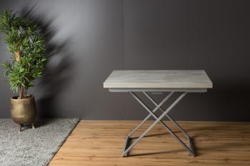 Стол трансформер Levmar Compact D51/S59 Бетон/Серебро