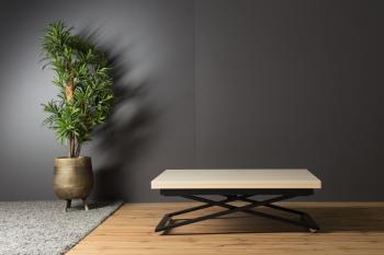 Стол-трансформер Levmar Compact D68/S53 Дуб шамони светлый/Черные опоры