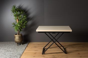 Стол-трансформер Levmar Compact D68/S53 Дуб шамони светлый/Черные опоры