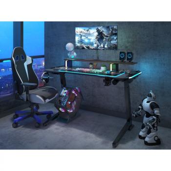 Стол для компьютера (для геймеров) с электроприводом и RGB-подсветкой FoxGear FG-ZE-49B