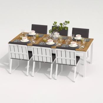 Каркас белый / стол тик 200 / ткань антрацит