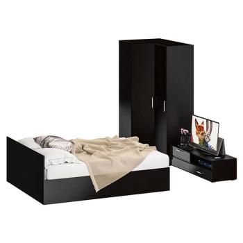 Венге/Фасады Тв Тумбы Мдф Чёрный Глянец