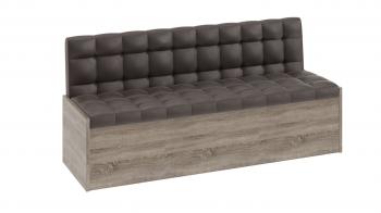 Дуб Сонома трюфель/Кожзам коричневый