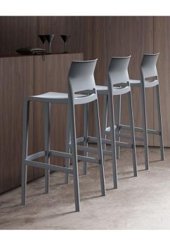 Стул пластиковый полубарный ReeHouse Bakhita