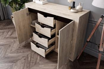 Тумба с 4 ящиками и 2 дверцами МебельГрад