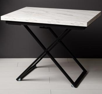 Белый мрамор/Черный