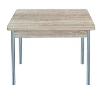 Дуб сонома/Опора № 2- круглая серебристый металлик