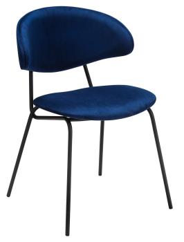 Синий Микровелюр/Черный