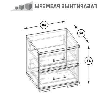 Тумба прикроватная СВК Фиеста