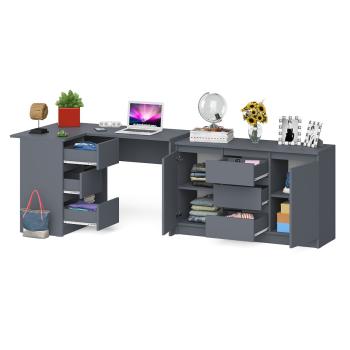 Стол компьютерный СВК Мори МС-16 левый + Комод МК1200.3