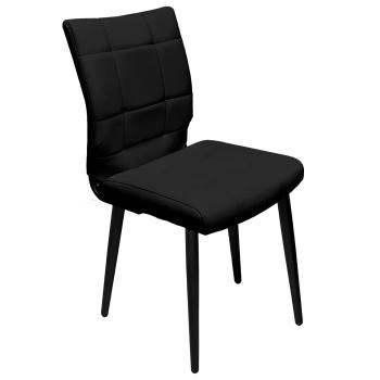 экокожа черная, каркас металлический усиленный черный