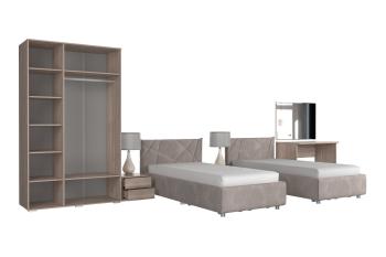 Cпальный гарнитур Мебельсон Лайк К141
