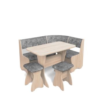 ясень светлый/велюр графит