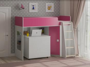 Белый/розовый