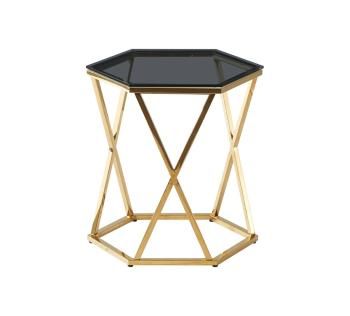 Стекло smoke/Сталь золото