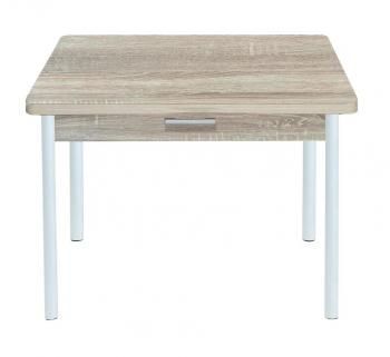 Дуб сонома/Опора № 2-круглая муар белый