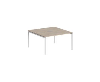 профиль: белый; столешница: дуб светлый