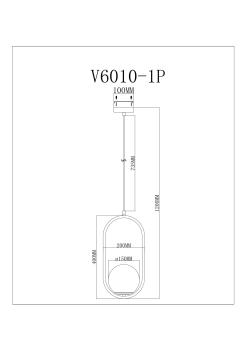 Светильник подвесной Moderli V11585-1P Klaster