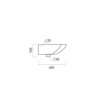 Раковина угловая Sanita Веер