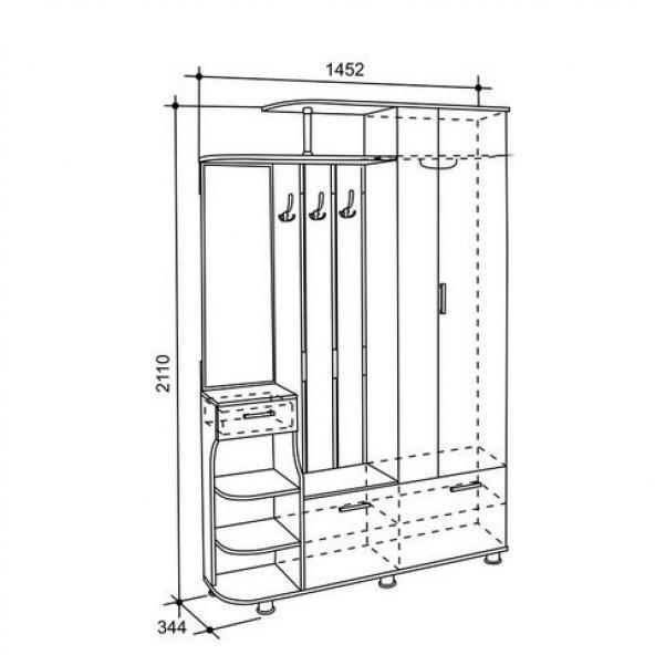 Прихожая Мебельсон Барселона-2