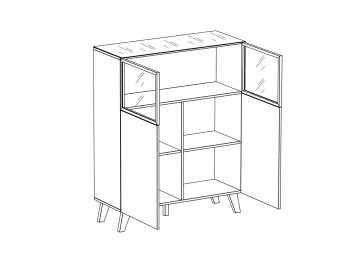 Комод ОГОГО Forest высокий