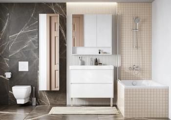 Шкаф-колонна Aquaton Сканди с зеркалом