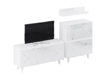 Корпус - Белый, Фасад - Стекло белое