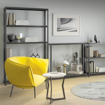 Стеллаж металлический Brabix ГРАФИТ MS KD-180/40/70-5