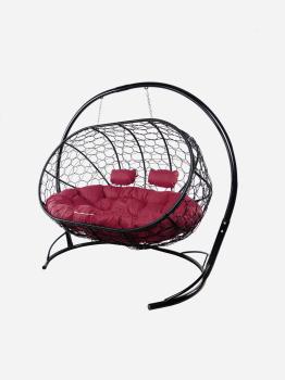 бордовая подушка