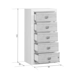 Комод БРВ Мебель Koen KOM5S