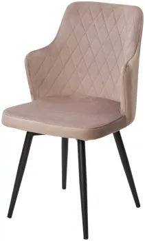 Дива-05 Латте, велюр / черный каркас