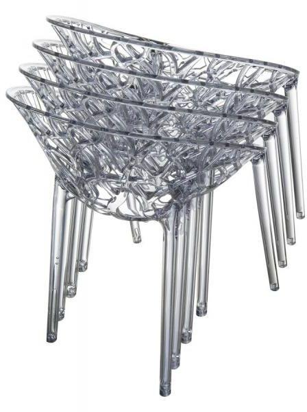 Кресло прозрачное ReeHouse Siesta Contract Crystal