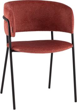 Буклированный велюр терракотовый