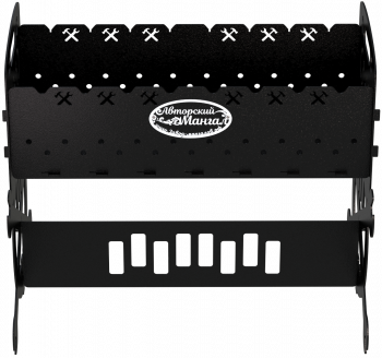 Мангал разборный Завод Палитра Механика, сталь AISI304, 3мм