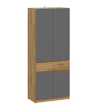 Дуб Крафт Золотой;Графит серый